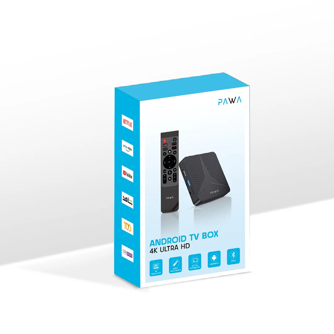 Pawa Android TV Box 4K Ultra HD.