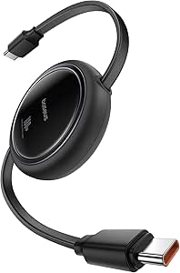 Baseus Free2Pull Mini Retractable Cable USB-C to USB-C 100W 1.5m - Cluster Black