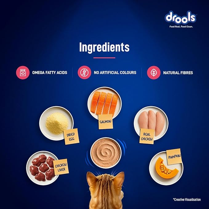 Drools  Salmon Mousse   Cat  80gm  (12pcs)