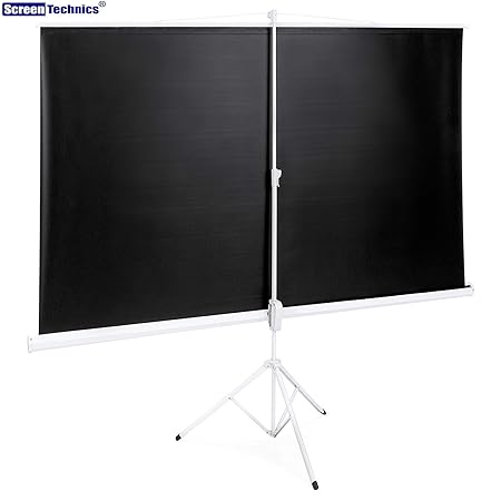 Gamvity 120-Inch Tripod Projector Screen – 4:3 Aspect Ratio | Matte White
