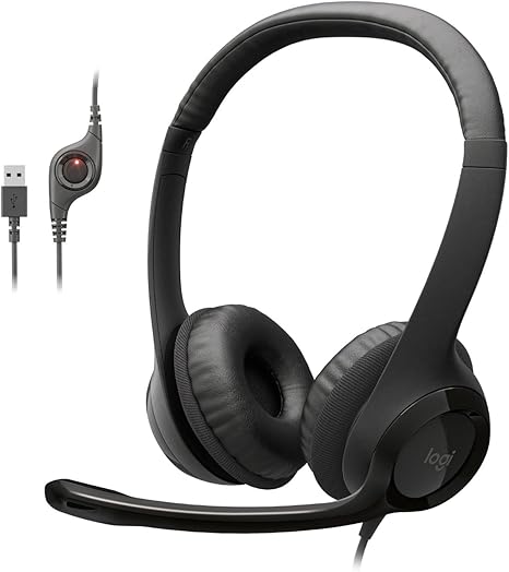 Logitech H390 Usb Computer Headset - Wired Usb-C / 1.9M / Black ...