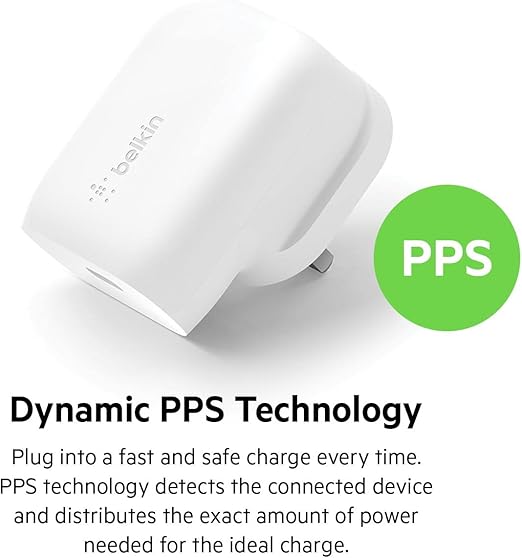 Belkin Pd 30W Pps Usb-C Wall Charger  White