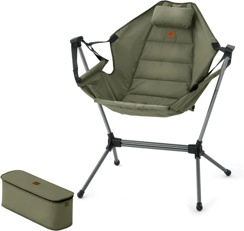 Naturehike YL11 Outdoor Folding Rocking Chair - Olive
