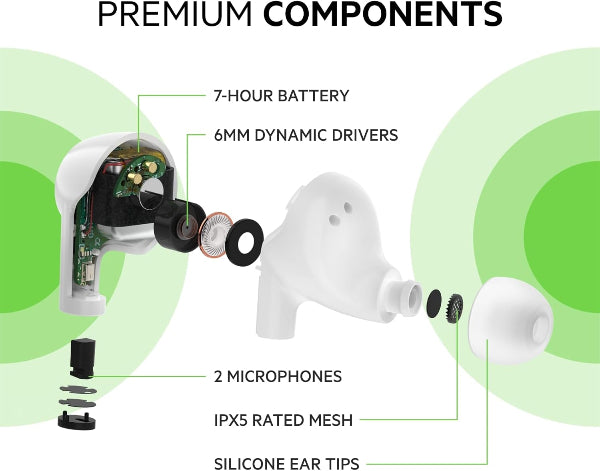 Belkin Soundform Rise True Wireless Earbuds White(Auc004Btwh)