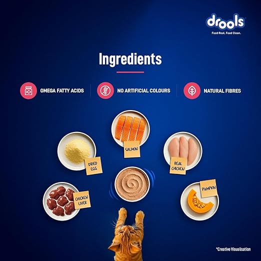 Drools Salmon Mousse Kitten  80gm (12pcs)