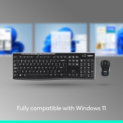 Logitech Mk270 - 2.40Ghz / Up To 10M / Wi-Fi / Arb/Eng - Keyboard & Mouse Combo