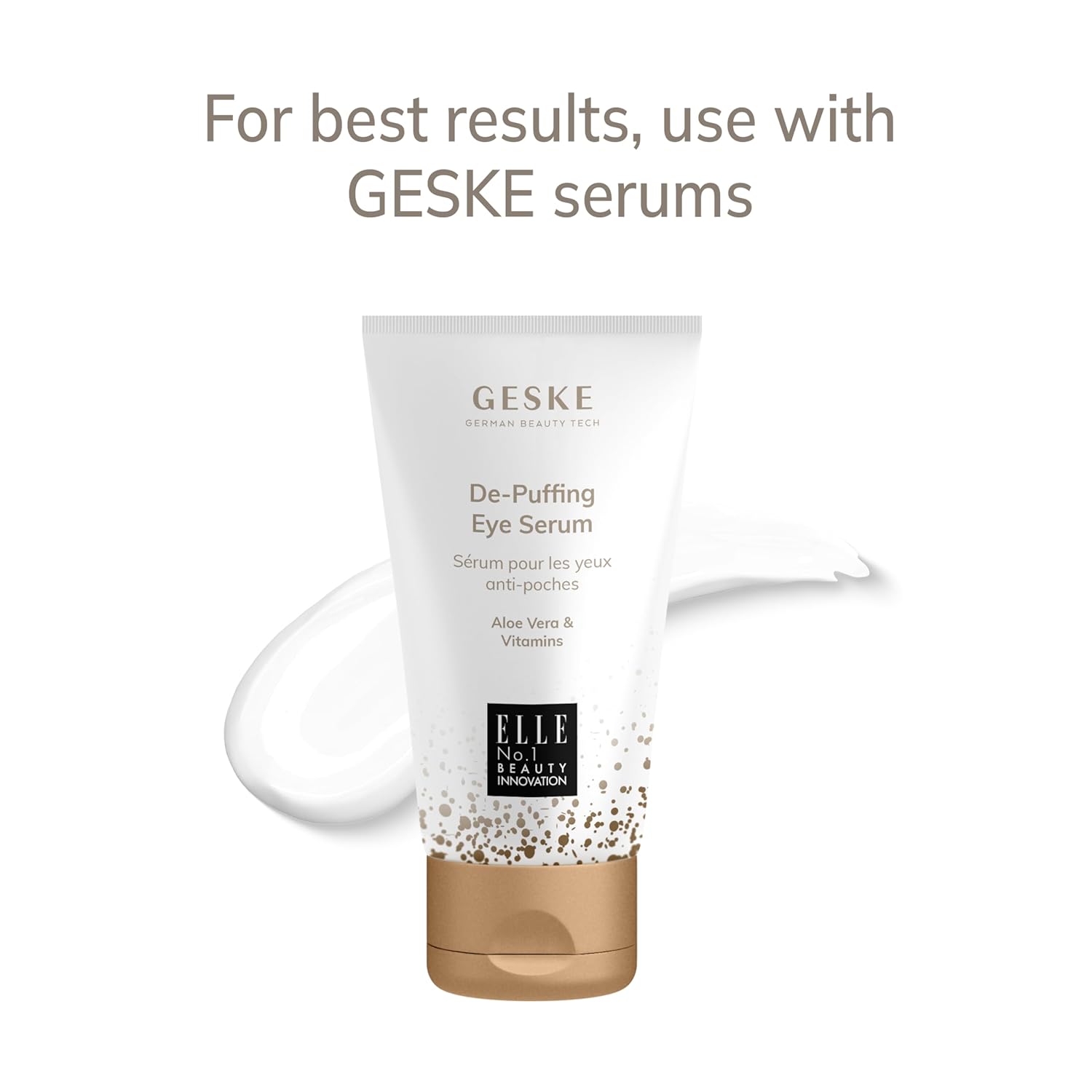 GESKE Smart App Guided Warm & Cool Eye Rejuvenator | 6 in 1 Heated Eye Massager-Green