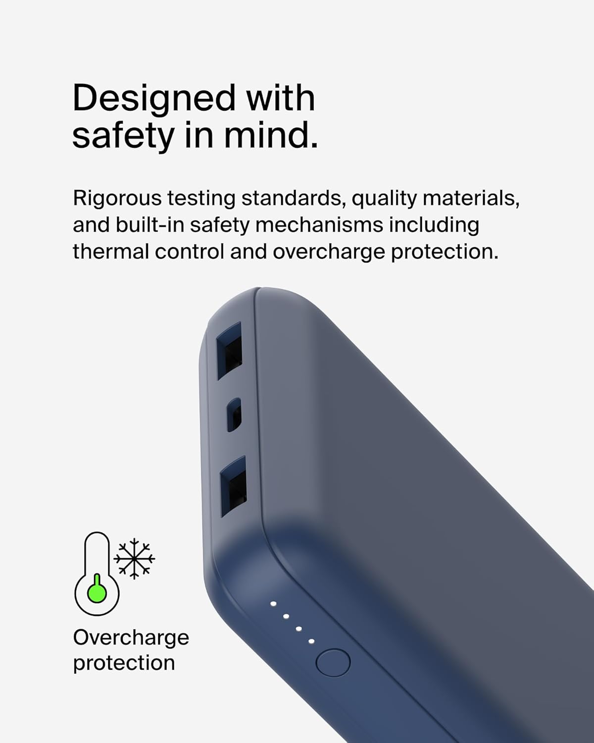 Belkin Boostcharge 3Port 20K Pow Bank Usb-C 15W Dual 15Cm Cab Blu
