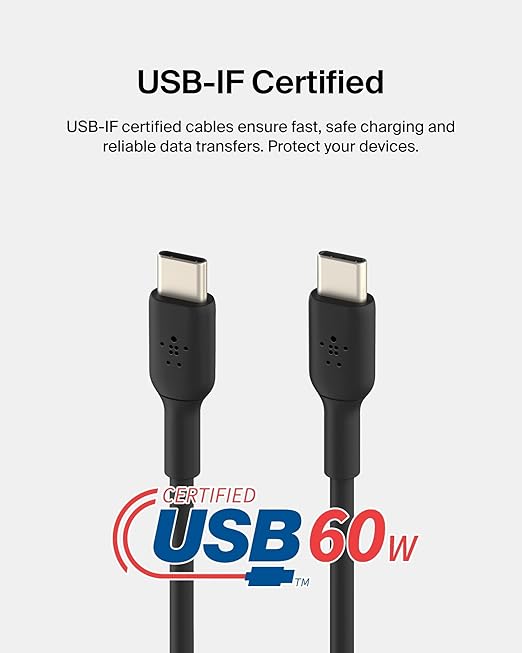 Belkin Boostcharge Usb-C To Usb-C Cable 2M Black