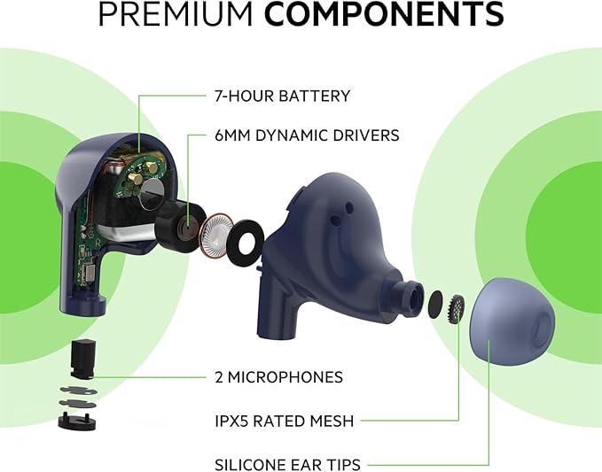Belkin Soundform Rise True Wireless Earbuds Blue (Auc004Btbl)