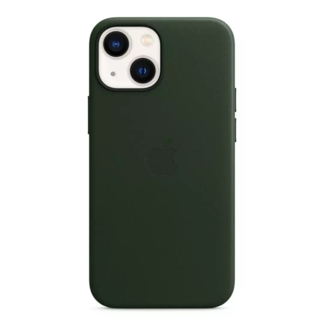 iPhone 13 mini Leather Case with MagSafe - Sequoia Green