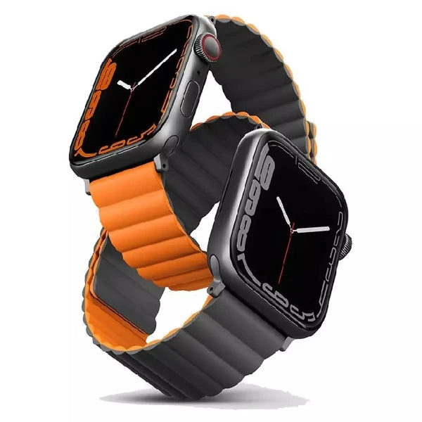 Uniq Revix Magnetic For Apple Watch Strap 42/44/45Mm Grey/Orange