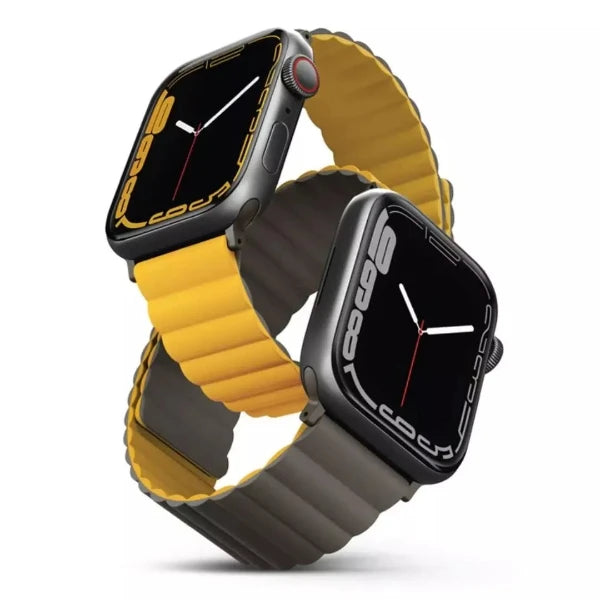 Uniq Revix Magnetic Apple Watch Strap 45/44/42Mm -Mustard/Khaki