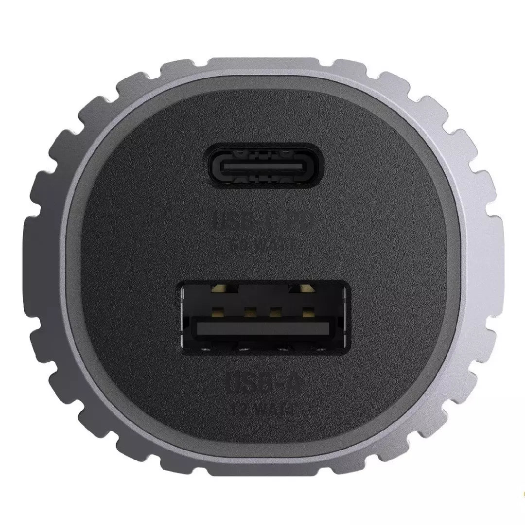 Unisynk Usb-C/A Car Charger 72W-Gray