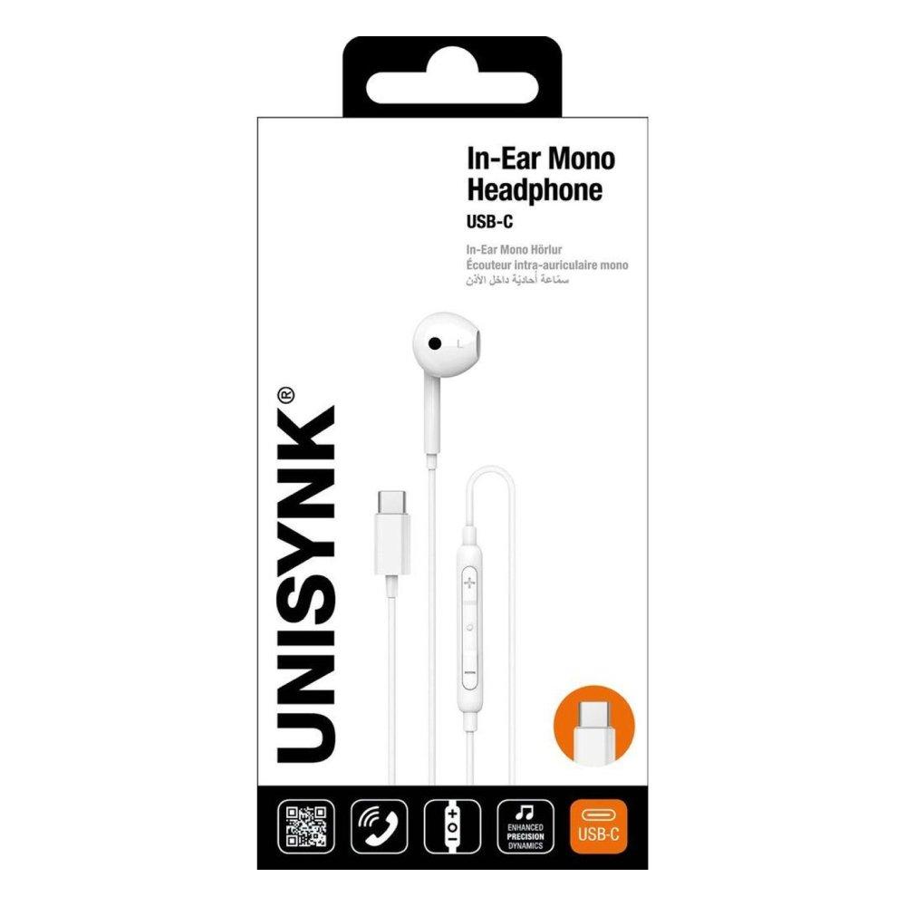 Unisynk In-Ear  Headphone Usb-C  White