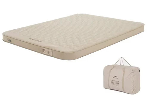Naturehike Yugu C12 Comfort Automatic Inflatable Cushion With Inner Inflatable Pump - Beige Double (200*150*12)