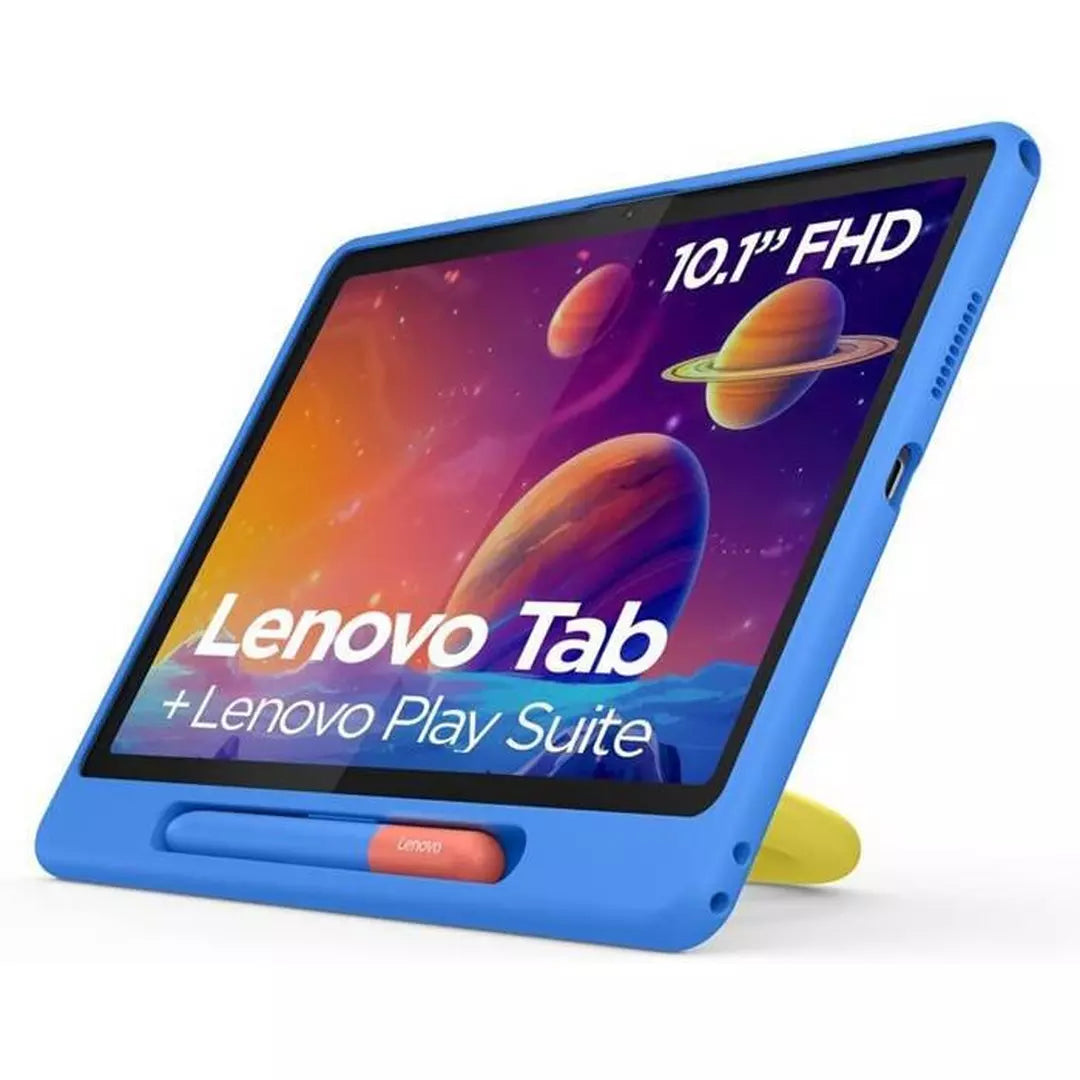 Lenovo Tab 4, 4GB RAM, 128GB , 10.1-inch, WiFi Only with Kids Bumper Case - Luna Grey