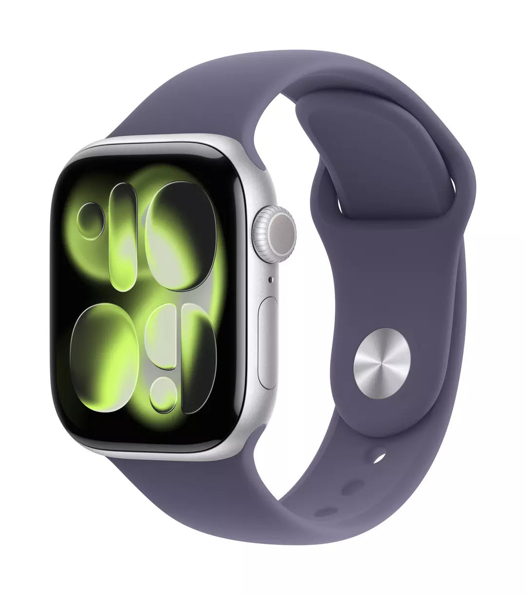 Apple Watch Series 11 Gps 46Mm Silver Aluminium Case With Purple Fog Sport Band -M/L