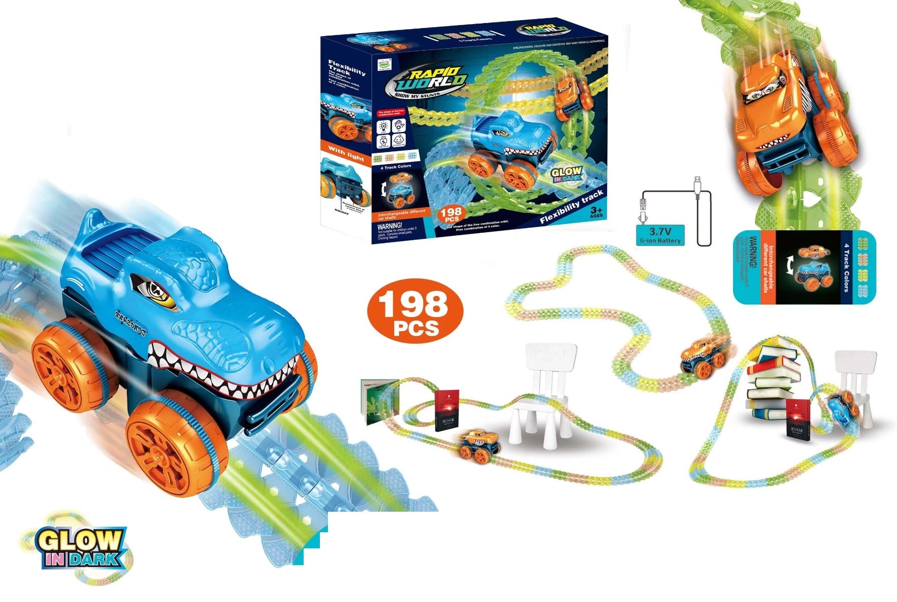 Race Track Playset - 483 Cm 00O3