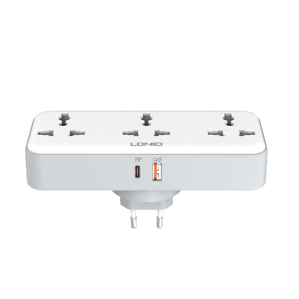 LDNIO 3 AC Outlets Portable Extension Power Socket SC3317