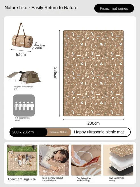 Naturehike Happy Ultrasonic Picnic Mat - Nature S (200*285cm)