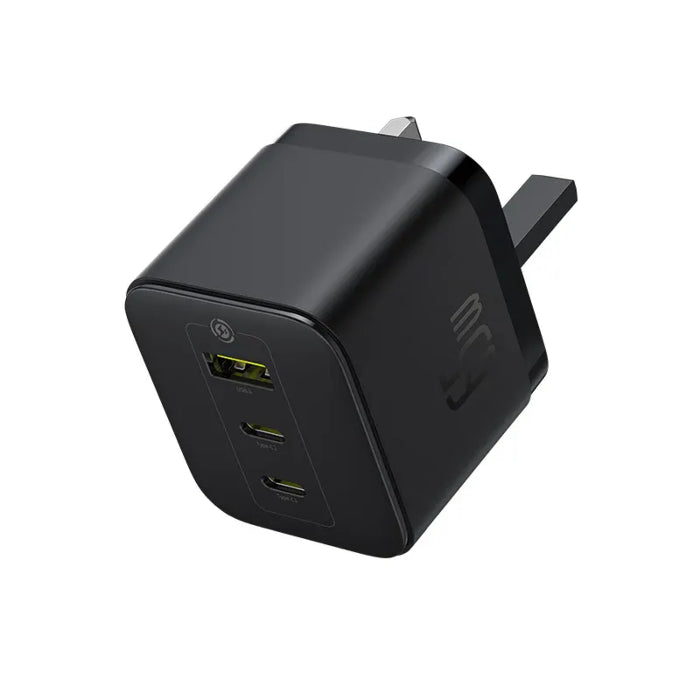 Baseus Palm Fast Charger 2C+U 65W - Cluster Black(with Baseus Cable USB-C to USB-C 100W)