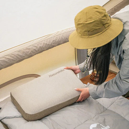 Naturehike Memory Foam Comfort Square Pillow - Khaki