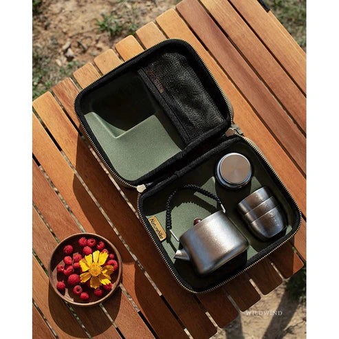 Naturehike Wild Wind Titanium Tea Set - Titanium