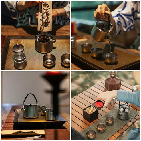 Naturehike Wild Wind Titanium Tea Set - Titanium