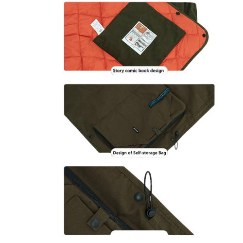 NatureHike Flame مثبط أوزة أسفل البطانية - الجيش الأخضر