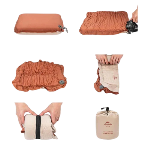 Naturehike 3D Comfortable Silent Foam Pillow - Almond Yellow