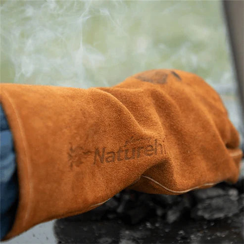 Naturehike GP-02 Flame Retardant Heat Insulation Gloves - Brown (Medium)