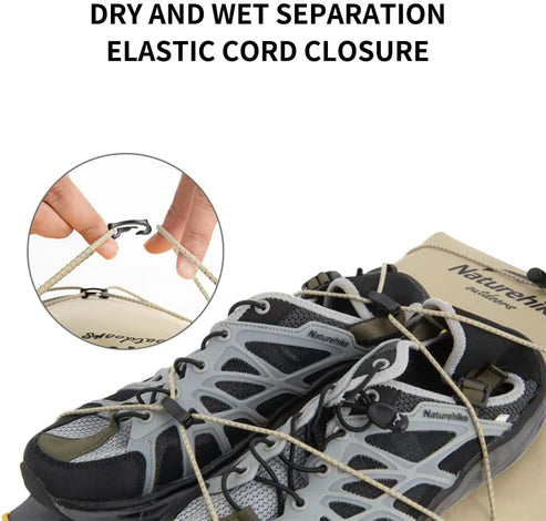 Naturehike TB03-Shimmer-TPU Wet and Dry Separation Waterproof Bag- Khaki (30L) (without shoes)