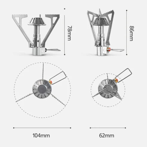 Naturehike Mini Folding Camping Stove - Silver
