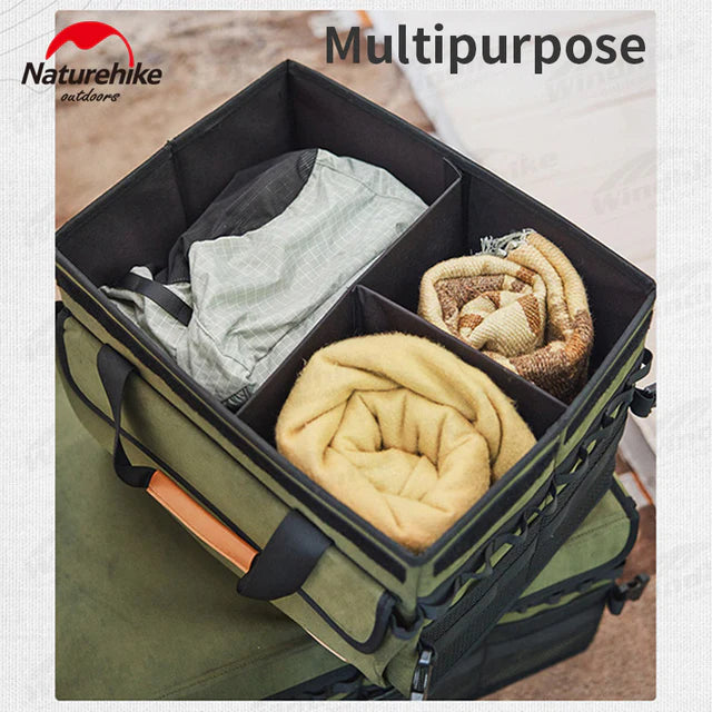 Naturehike Oxford Cloth Folding Storage Box - Army Green (60L)