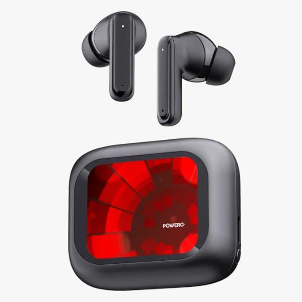 PowerO+ Lara ANC & ENC  True Wireless Earbuds With Touch Display