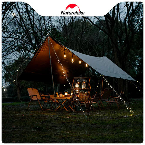 Naturehike Solar Pendant Rechargable Light Ball String - Warm Light (20M)