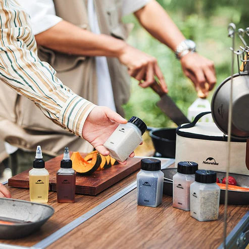 Naturehike Seasoning Bottle Six-Piece Set - Light Khaki