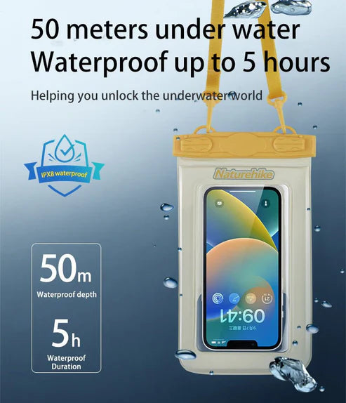 Naturehike Waterproof Floating Phone Bag  -Yellow