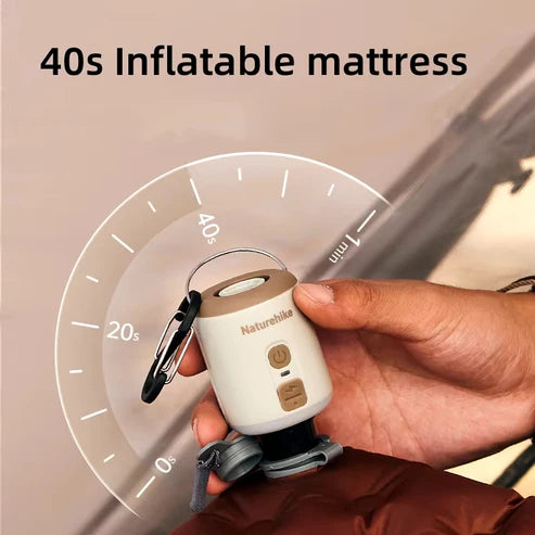 Naturehike Wind Mini Outdoor Multifunctional Inflatable Pump - Oat grey