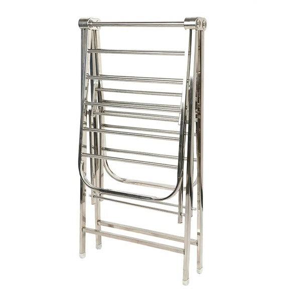 شماعات القماش القابلة للطي الثقيلة من الفولاذ المقاوم للصدأ