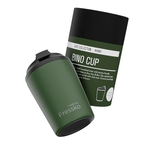Fressko Bino 227ml / 8oz Cup- Stainless Steel - Khaki