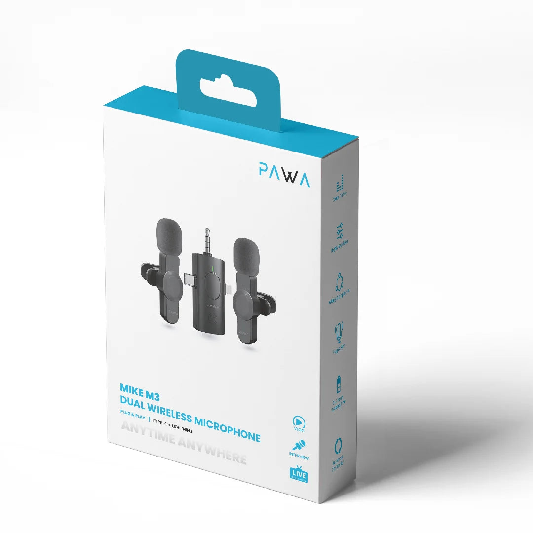 Pawa Mike M3 Dual Wireless Microphone