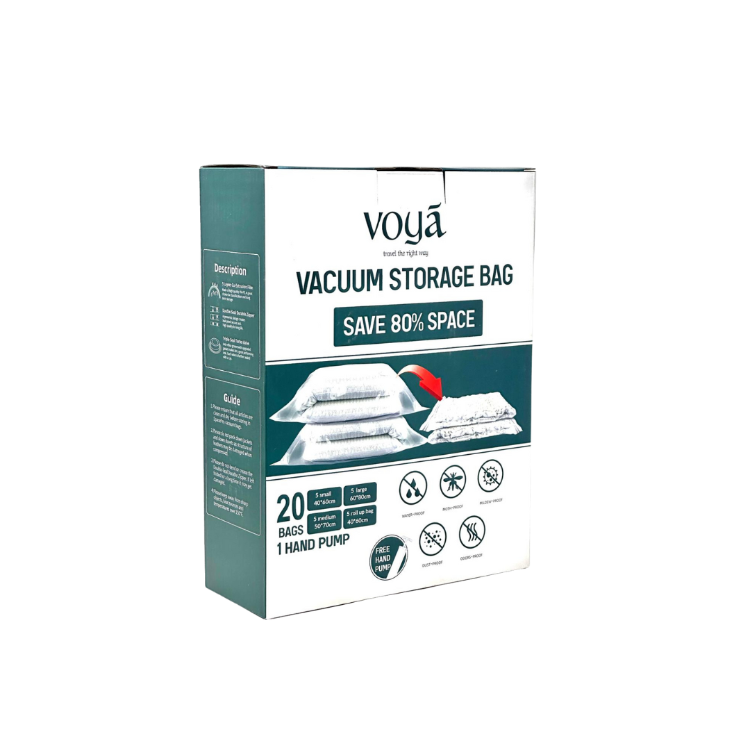 Voya Vacuum Compression Storage Bags 20pcs Set with hand pump