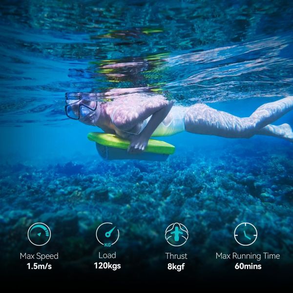 Asiwo Mako Electric Water Kickboard for Kids (Green)