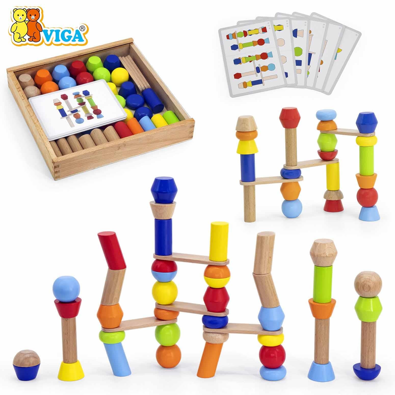 Viga Block Tower Building Game