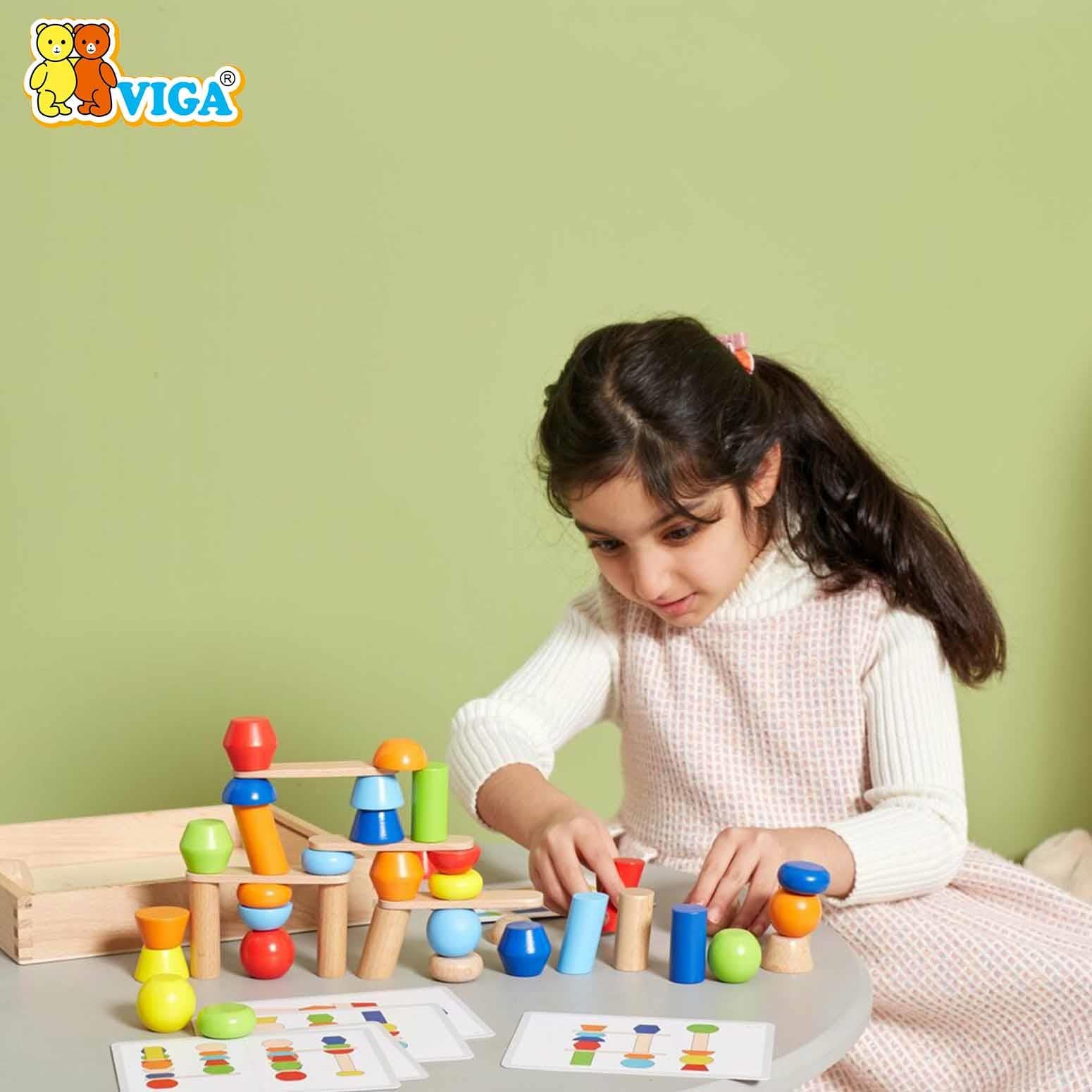 Viga Block Tower Building Game