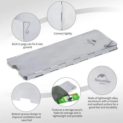 Naturehike 10 Piece Windshield - Silver