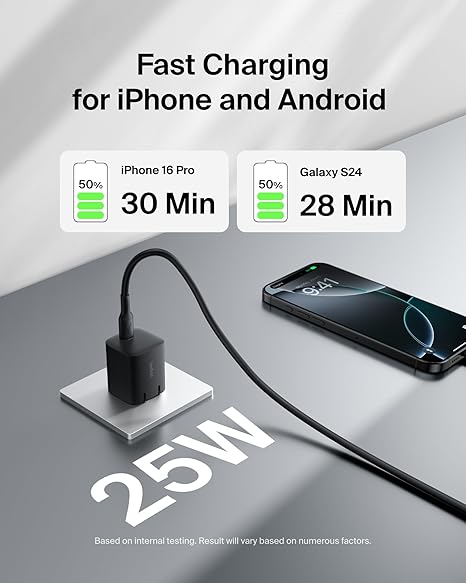 Belkin 25W Usbc Pd Wall Charger With Pps Blk