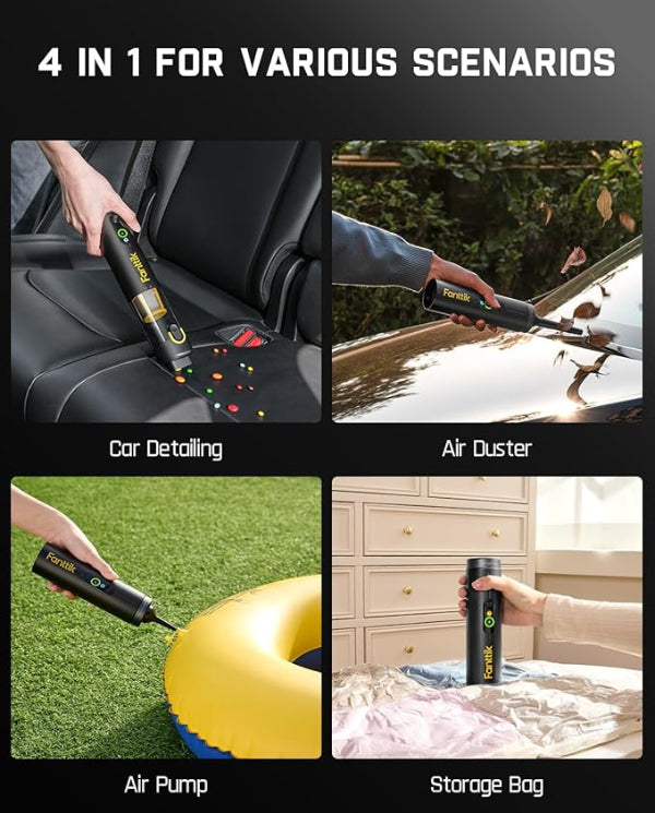 Fanttik Slim V10 APEX Cordless Handheld Vacuum Cleaner - Black